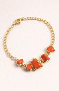 Pulsera de ámbar y coral