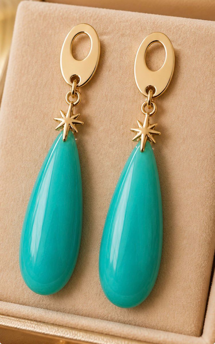 Pendientes de plata con calcedonia