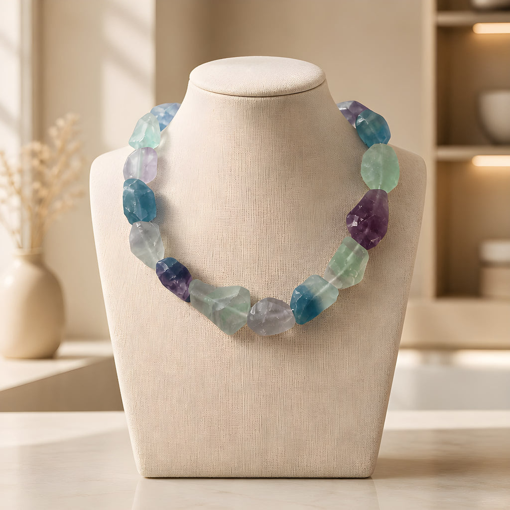 Collar de Fluorita multicolor