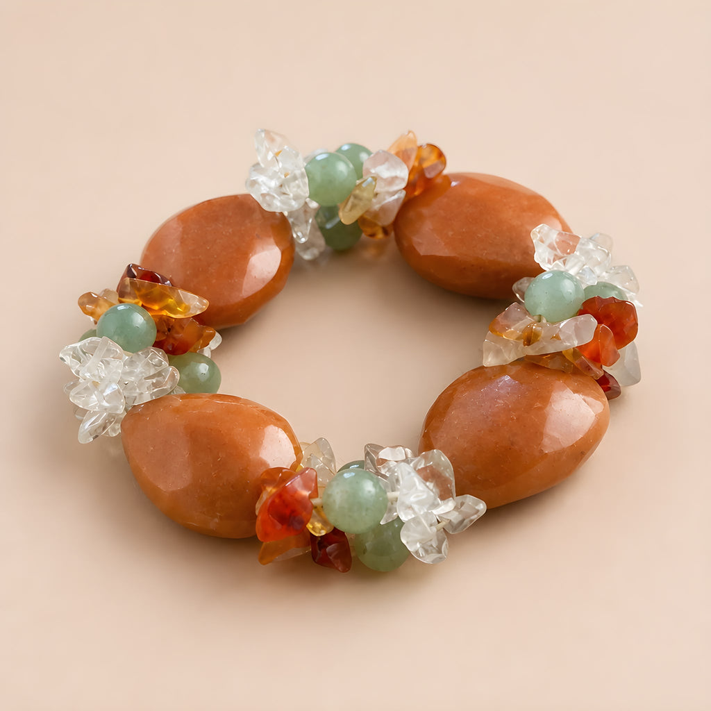 Pulsera de ágata marrón