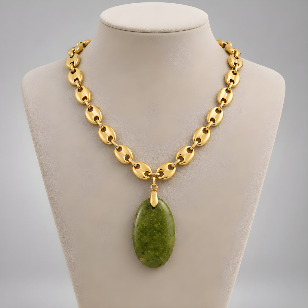 💚 COLLAR ÓPALO ANDINO VERDE