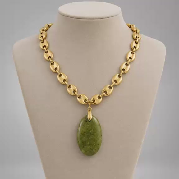 💚 COLLAR ÓPALO ANDINO VERDE