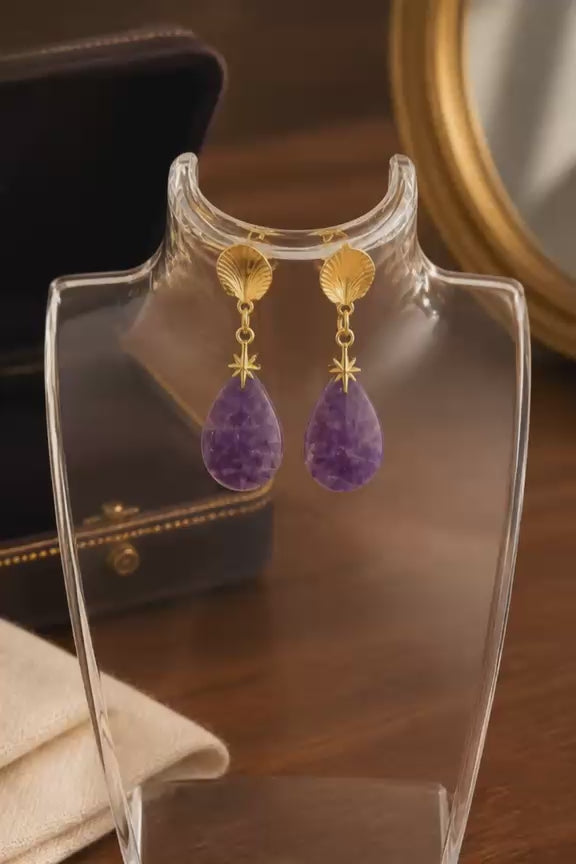 Pendientes de Amatista